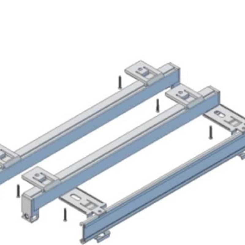Dvoukolejnice rovná s krycím čelem pro záclony a závěsy